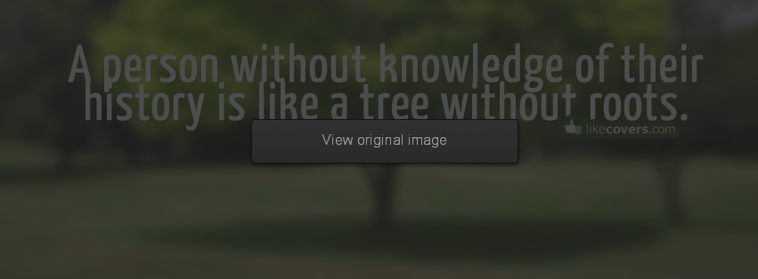 A person without knowledge Facebook Covers