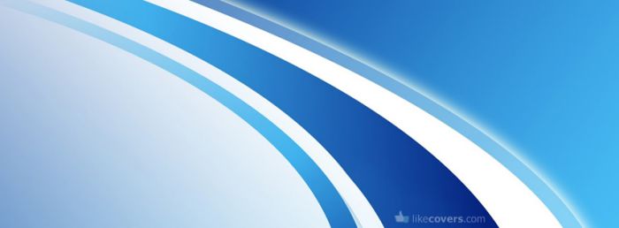 Abstract Smooth Blue Lines Facebook Covers