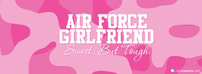Air Force Girlfriend Pink Camo Facebook Covers