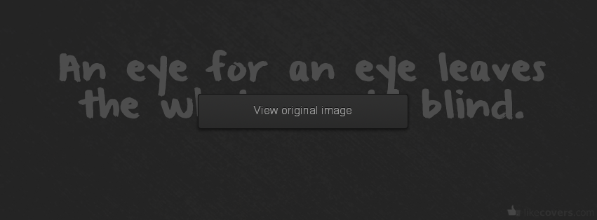 An Eye For An Eye
