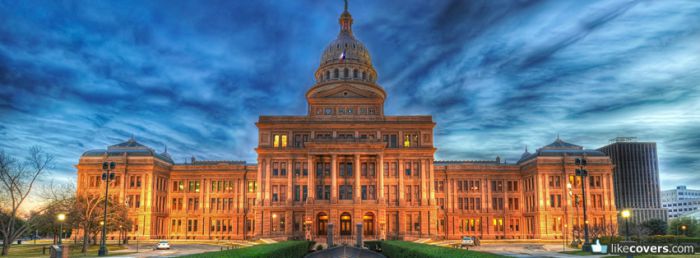 Beautiful Government Building and blue sky Facebook Covers