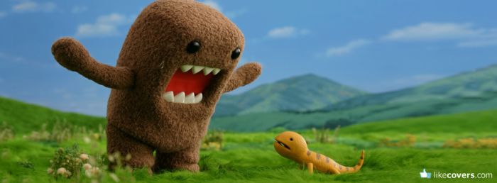 Big scary cute Domo Facebook Covers