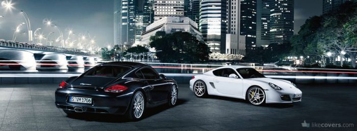 Black and White Porsche City