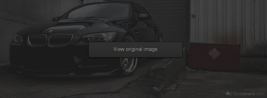 Black BMW m3 Facebook Covers