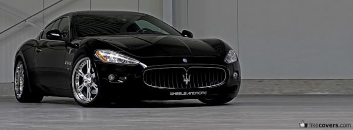 Black maserati front Facebook Covers