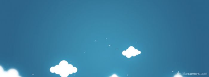 Blue and Clouds Graphic Facebook Covers