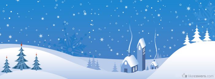 Blue Winter Vector Facebook Covers