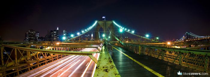 Bridge at Night Moving Cars