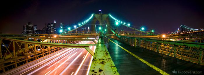 Bridge By Night Facebook Covers