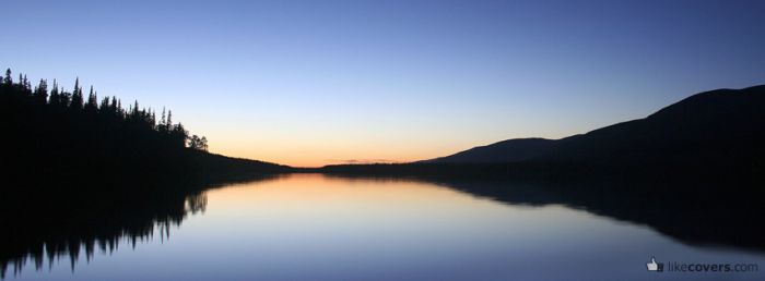 Calm Sky and Lake Sunrise Facebook Covers