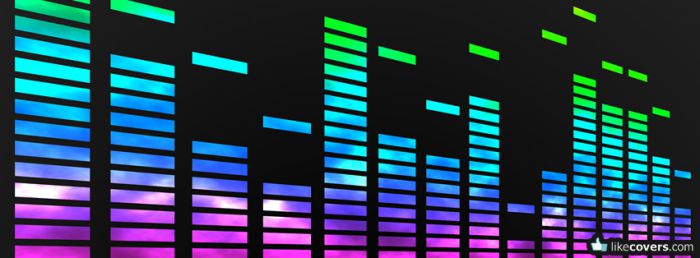 Coloful Music Sound Bars Facebook Covers