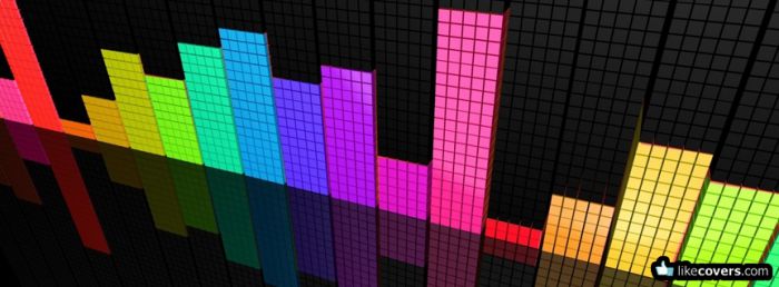 Colorful Music Bars Facebook Covers