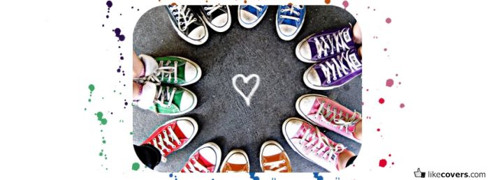 Converse Shoes Heart Facebook Covers