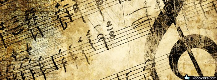 Cool Grunge Music Note Facebook Covers