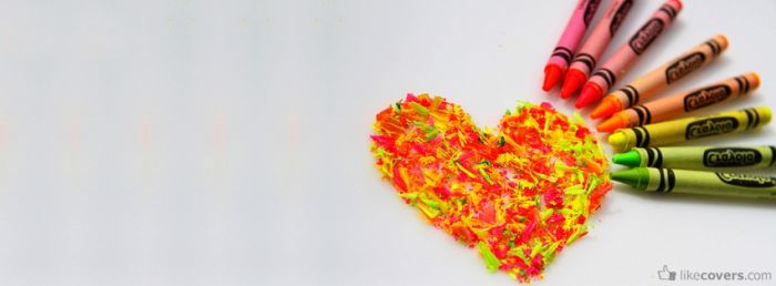 Crayon heart