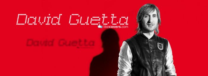 David Guetta Red Background Facebook Covers