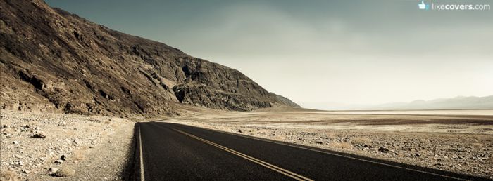 Desert road hill