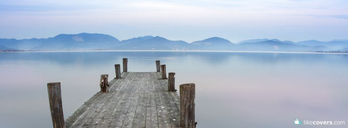 Dock on a calm large lake Facebook Covers