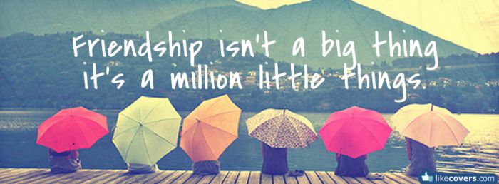 Friendship Is Not A Big Thing Facebook Covers