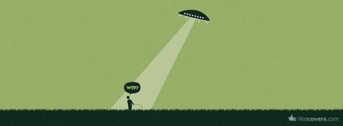 Funny Alien UFO Abduction Facebook Covers