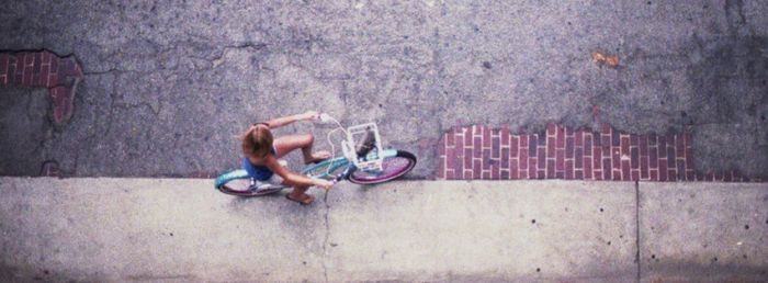 Girl Riding A Bicycle Facebook Covers