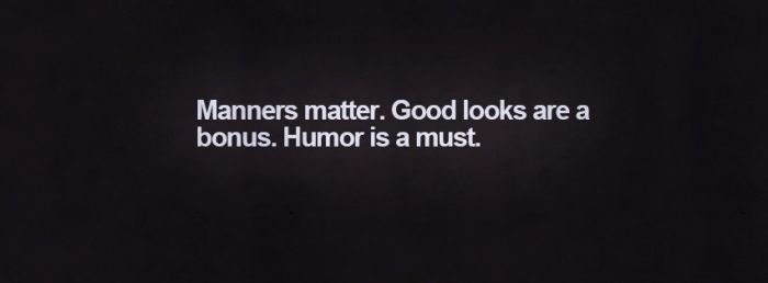 Good Manners Facebook Covers