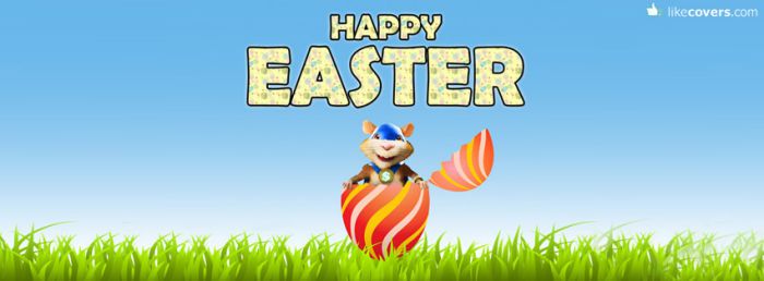 Happy Easter Egg Mouse Facebook Covers