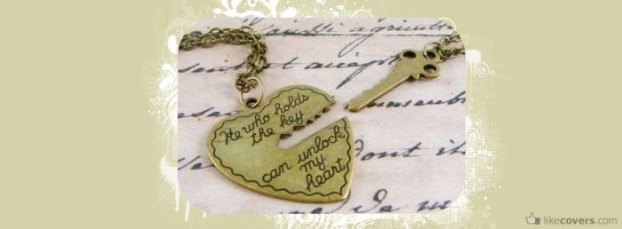 He who holds the key can unlock my heart knecklace