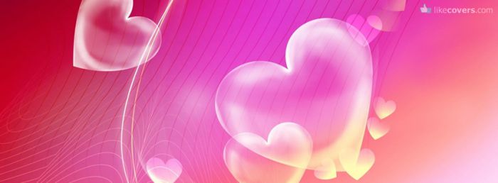 Heart Bubbles Red and Pink background