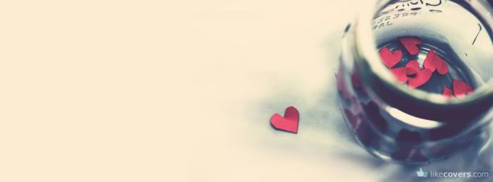 Heart in a jar and a heart outside Facebook Covers