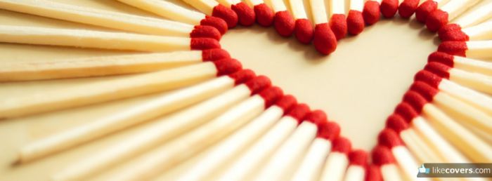 Heart made with Matches