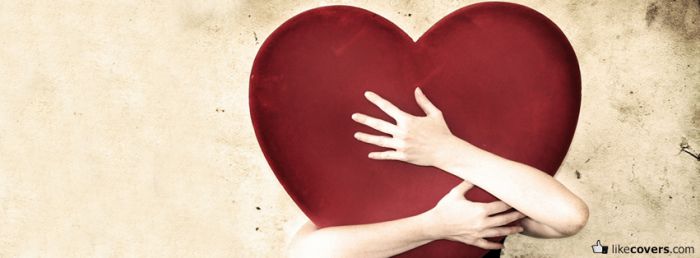 Hugging a Heart Facebook Covers