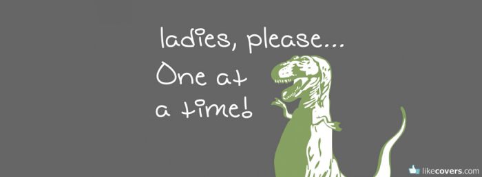 Ladies Please One At A Time Facebook Covers