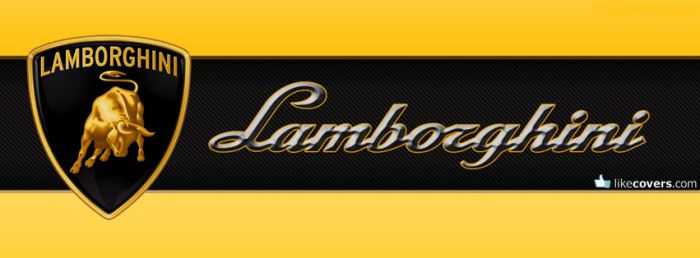 Lamborghini Logo Yellow Facebook Covers