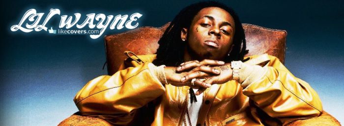 Lil wayne sitting down like a boss Facebook Covers