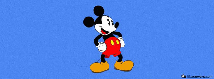 Mickey Mouse and blue background