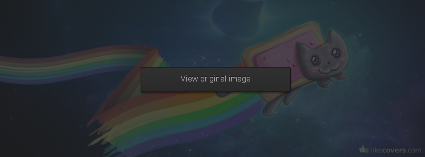 Nyan Nyan Cat Poptar Rainbow Facebook Covers