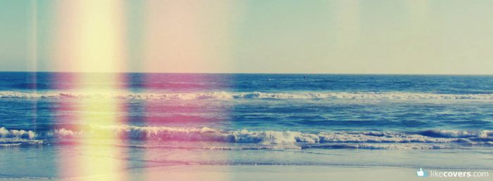 Ocean with a burn filter Facebook Covers