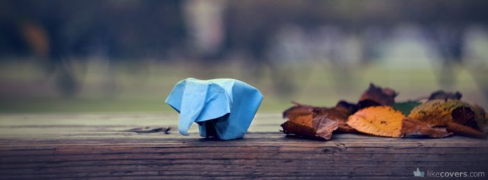 Origami Elephant Facebook Covers