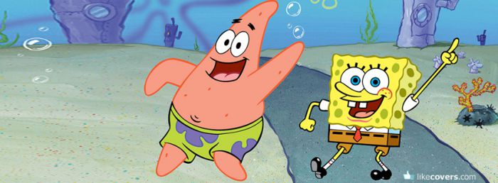 Patrick and Spongebob doing the hokey pokey