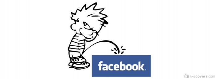 Peeing On A Facebook Logo Facebook Covers