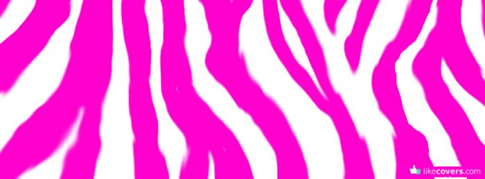 Pink Zebra Lines Facebook Covers