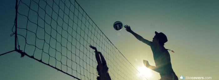 Playing Volleyball Facebook Covers
