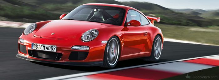 Red Porsche Facebook Covers
