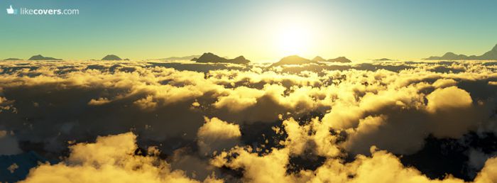 Right above the clouds Facebook Covers