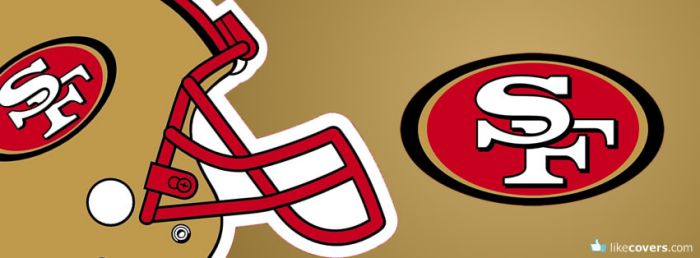 San Francisco 49ers Logo an Helmet Facebook Covers