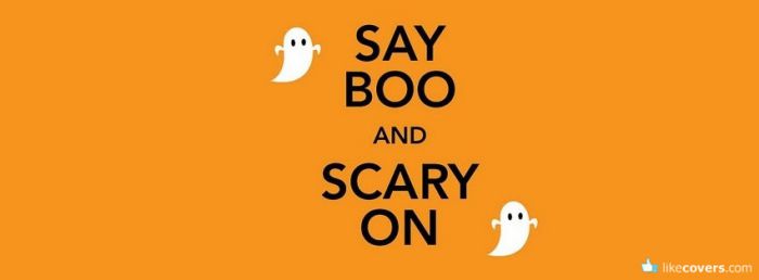 Say Boo and Scary On Facebook Covers