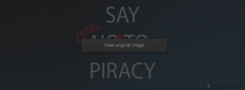 Say no to piracy