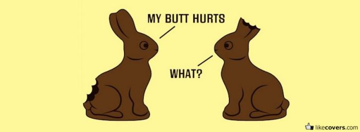 Silly chocolate bunnies Facebook Covers