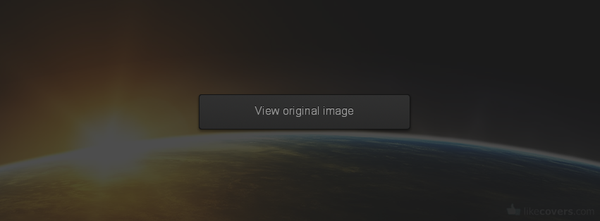 Sun peaking from behind the earth